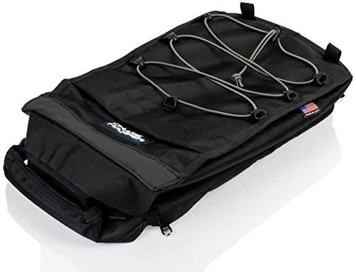 Chase Harper USA Motorcycle Tail Trunk Helmet Bag - Converts to Backpack for Easy Carry - Water-Resistant, Tear-Resistant, Industrial Grade Ballistic Nylon with Adjustable Strap Mounting System - size: Strap Mount