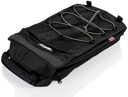 Chase Harper USA Motorcycle Tail Trunk Helmet Bag - Converts to Backpack for Easy Carry - Water-Resistant, Tear-Resistant, Industrial Grade Ballistic Nylon with Adjustable Strap Mounting System - size: Strap Mount