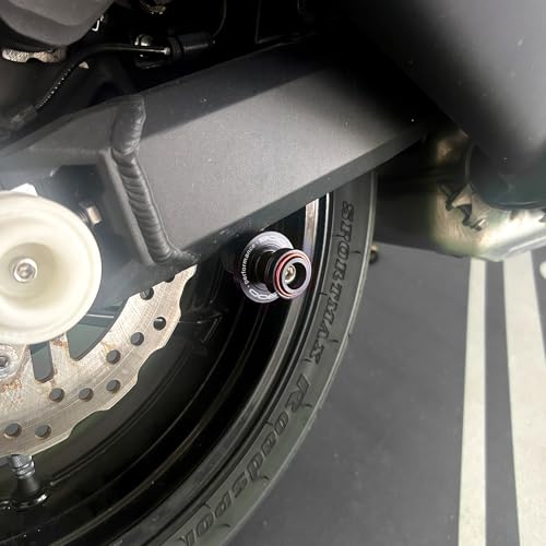 Fit For Kawasaki Z900 Z900RS Z900SE Z 900 2017-2022 2023 2024 2025 Motorcycle CNC Swingarm Spool Sliders Stand Screw Swing Arm Sliders (Red) - color: Red