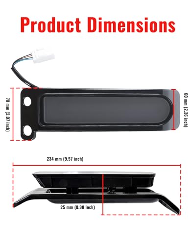 Rear Fender Saddlebag Tail Lights for Ultra Limited, LED Filler Panel Insert Auxiliary Light Run Brake Turn Sugnal for Harley Road King Ultra Limited Electra Glide 2014-2024 Accessories