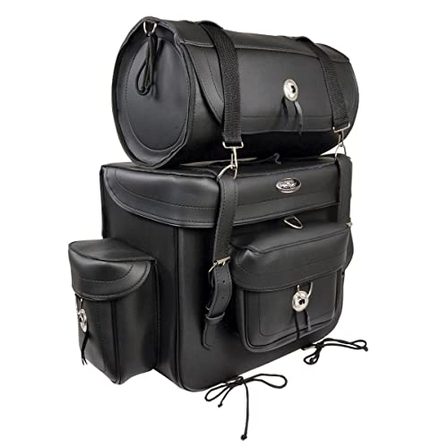 Milwaukee Performance SH539 Black Large 2 Piece PVC Touring Sissy Bar Bag