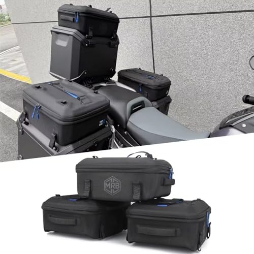 Fit for BMW R1300GSA R1300GS Adventure R 1300 GS ADV 2024 2025 2026 Motorcycle 15L Expandable Waterproof Luggage Bags Top Case Bag Panniers Side Bags Tail Bags Rear Seat Travel Storage Bag(Set)