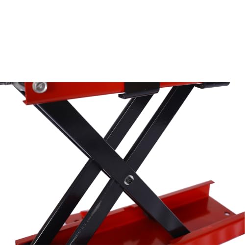 Motorcycle Lift Jack 1100lbs Motorcycle Off-Road Bike,Scissor Center Jack Lift Repair Wide Stand Bike,Send Goods from Local Warehouse,Fast delivery