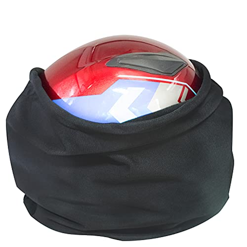 18.5" x 16.5" Storage Bag for Helmet, Carrying Case for Motorcycle Riding Bicycle Sports Multi-purpose Locking Drawstring Bags 47 x 42 cm Black