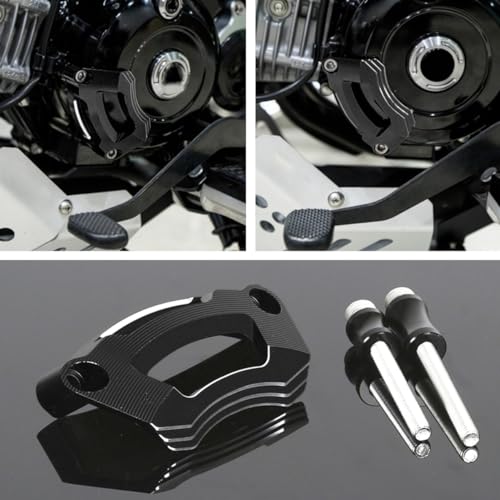 Monkey 125 Engine Stator Crash Guard Compatible with Monkey125 Dax125 Grom125,Cross Cub 110,Ducks125,CT125 Trail 125,Super Cub C125,Super Cab 110 2022-2024 CNC 3D Motorcycle Engine Protector (Black) - color: Black