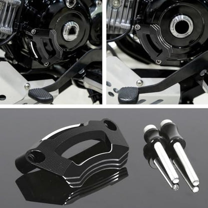 Monkey 125 Engine Stator Crash Guard Compatible with Monkey125 Dax125 Grom125,Cross Cub 110,Ducks125,CT125 Trail 125,Super Cub C125,Super Cab 110 2022-2024 CNC 3D Motorcycle Engine Protector (Black) - color: Black