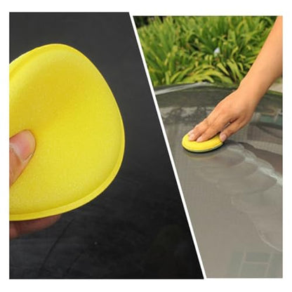 Sponge Polishing Body Car Motorcycle Applicator Wax Pads Coating Pad Smooth Car, Car Waxing Sponge - color: 4pcs