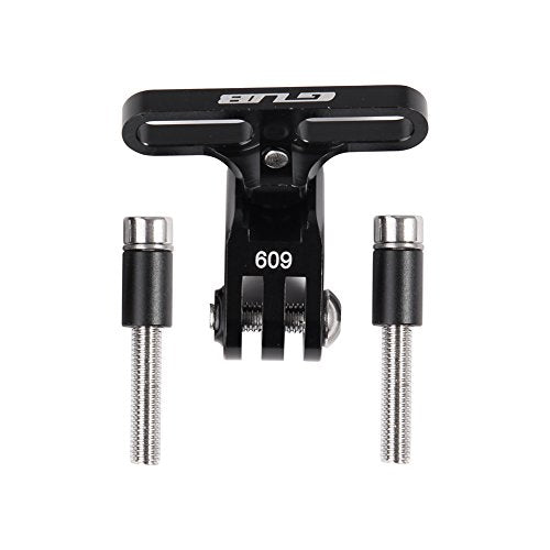 GUB Bike Camera Mount,Aluminium Bicycle Stem Front Camera Holder Mount Universal for GoPro Garmin Xiaomi SJCAM Action Camera (BLACK09)