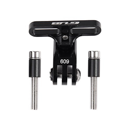 GUB Bike Camera Mount,Aluminium Bicycle Stem Front Camera Holder Mount Universal for GoPro Garmin Xiaomi SJCAM Action Camera (BLACK09)