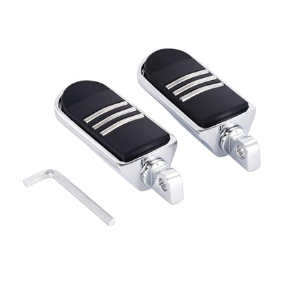 Motorcycle Highway Pegs Passenger StreamLiner Footpegs Male Mount Foot Rest Pedal Fit Harley Touring Street Glide Road King Road Electra Glide Sportster Dyna Softail - style: Style C-Chrome