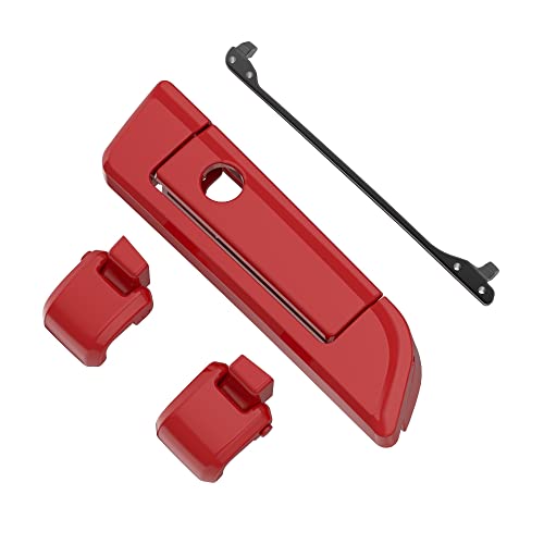 Moto Onfire Billiard Red Tour Trunk Luggage Latches Hinges Fit for AB Harley Touring Razor Chopped King Tour Trunk Luggage - color: Billiard Red