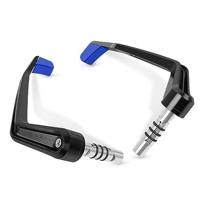 Compatible with 7/8" 22mm Brake Clutch Lever Guard CNC Aluminum Blue Motorcycle Handlebar Levers Protector Accessories - color: Blue