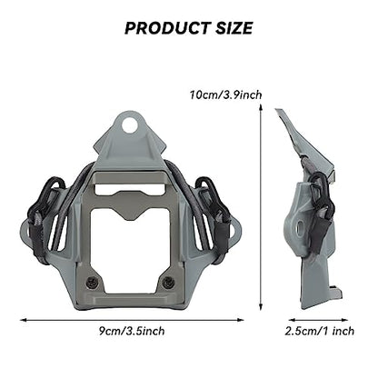 Tactical Helmet NVG Mount Shroud Steel Sports Camera Bracket Base for Fast Helmet - color: Grey