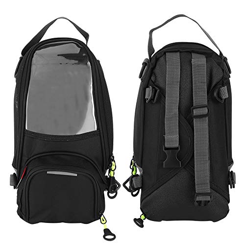 Tbest Tank Bag Motorcycle Magnetic,Bag Bags Fuel Navigation Saddlebag Large Transparent Window Motorcycle Backpack