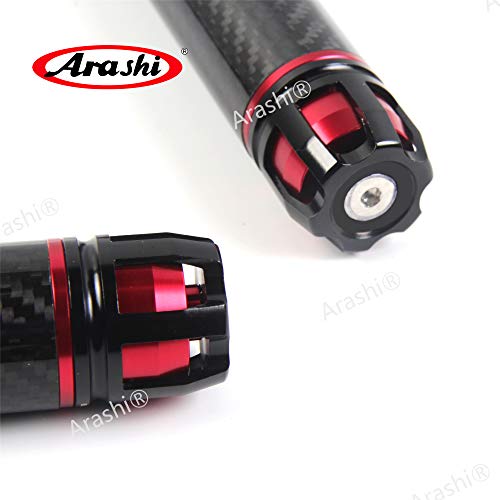 Arashi Motorcycle Universal Handlebar Handle Bar Grips Handgrips Hand Grips 7/8" 22mm for Honda Suzuki BMW Yamaha Kawasaki Ducati All Sport Bikes Red 1098 1098S 1198 1198S Panigale 1200