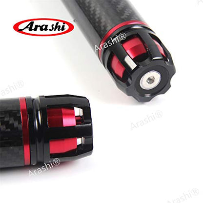 Arashi Motorcycle Universal Handlebar Handle Bar Grips Handgrips Hand Grips 7/8" 22mm for Honda Suzuki BMW Yamaha Kawasaki Ducati All Sport Bikes Red 1098 1098S 1198 1198S Panigale 1200