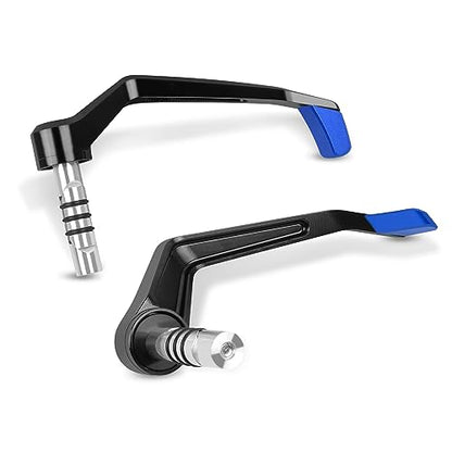 Compatible with 7/8" 22mm Brake Clutch Lever Guard CNC Aluminum Blue Motorcycle Handlebar Levers Protector Accessories - color: Blue