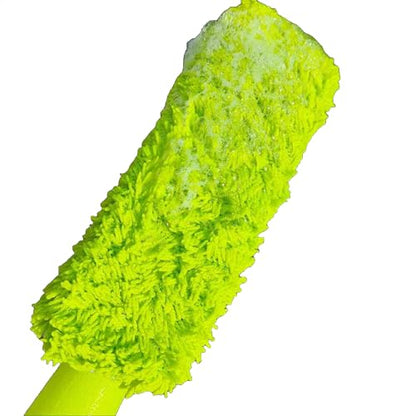 Premium Car Cleaning Tools - Wheel Tire Brush & Microfiber Twist Braided Cloth, Essential Auto Detailing Accessories for Spotless Shine (2, Green+Grey) - color: Green+Grey