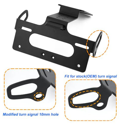 Motorcycle Fender Eliminator License Plate Holder Bracket Fit for Z900 Z900SE 2025-2026 Tail Tidy with LED Plate Light