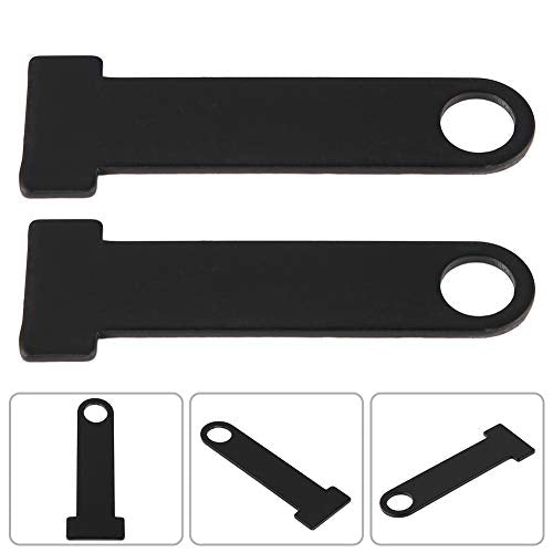 KIMISS Strap D Ring Lock Motorcycle Parts and Accessories Bike Riding Gear Stainless Steel Universal Hanger (Black)