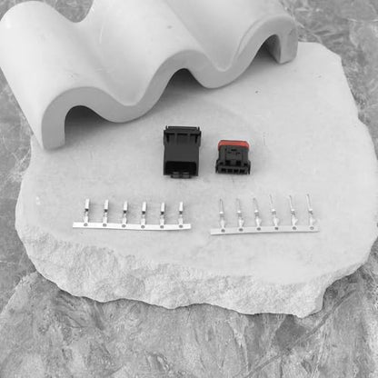 5 Sets 4 Pin Motorcycle Car Male Female Connector Plug Kit 4 Wire Male Female Connector Handlebar Wiring MX19004S51 MX19004P51 Compatible with H-Arley Davidson