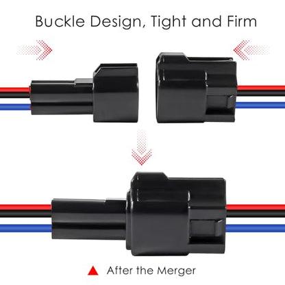 6Pcs 3 Pin Waterproof Connector Electrical Wire Plug Car Auto 3 Way Male Female Quick Disconnect Harness Connectors Plug Socket for Car Truck Motorcycle Marine Boat and Other Wire Connection - size: 6pcs 3 pin