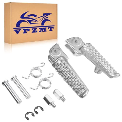 Front Foot Pegs Pedal Footrests for Honda CBR 600RR 2007-2019 Models, Bolt Diameter : 6mm (Front-White-1) - color: Front-White-1