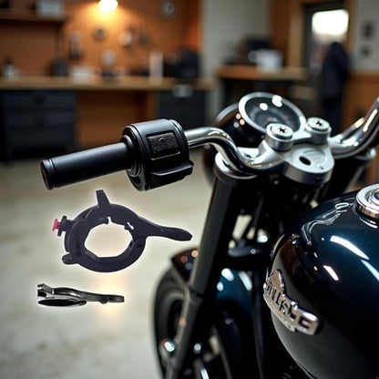 Black Throttle Cruise Control, Durable Motorcycle Cruise Control Throttle Clamp, User Friendly Installation Throttle Booster, Electric Vehicle Booster Accessories, Motorcycle Throttles Accessories