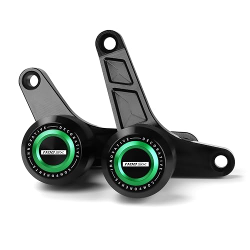 Motorcycle Frame Sliders Falling Protection CNC Compatible with Ninja 1100SX ABS/ABS SE 2025 Crash Protector Pad Engine Fairing Guards Ninja1100SX Ninja 1100SX Accessories (Green) - color: green