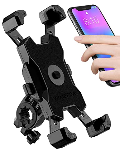 2025 Upgraded Bike Phone Mount, Easy Install and Quick Release Bicycle - Motorcycle Handlebar Phone Mount Holder, Bike Phone Holder for iPhone and More 4.7-6.8 inch Cell Phone - size: Handlebar