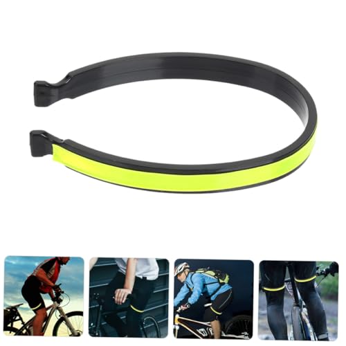 4pcs Professional Reflective Cycling Trouser Clips Elastic Warning Bands for High-Visibility Night Riding Safety Pants Clips for Bicycles and Motorcycles