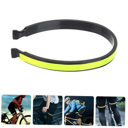 4pcs Professional Reflective Cycling Trouser Clips Elastic Warning Bands for High-Visibility Night Riding Safety Pants Clips for Bicycles and Motorcycles