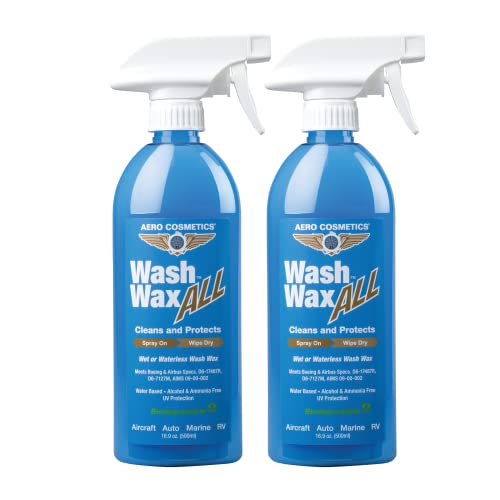 Wash Wax ALL Wet or Waterless Car Wash Wax 16 oz. Aircraft Quality for Your Car RV & Boat