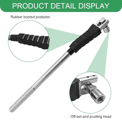 Tire Valve Stem Puller, Valve Stem Removal Tool, No Scratch High Tensile Strength Valves Lever Tool, Automotive Tire Repair Replacement Accessories for Most SUV Motorcycle Truck (Steel) - color: Steel