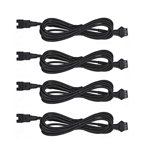 4pcs 47in/120cm RGB LED Multi-Color Accent Light Extension Cable Wire Cord Set for LED Motorcycle ATV Car Light Multi-Color Neon Strip Rock Light - size: 4PCS 47.2in