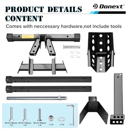 Motorcycle Wheel Chock, Motorcycle Front Tire Chock, 1500 lbs Heavy Duty Wheel Stand for 17"- 21" Wheels, Adjustable Detachable Motorbike Front Wheel Stand for Trailer(Black) - size: 1500lbs for 17"-21" Wheels（triangle）