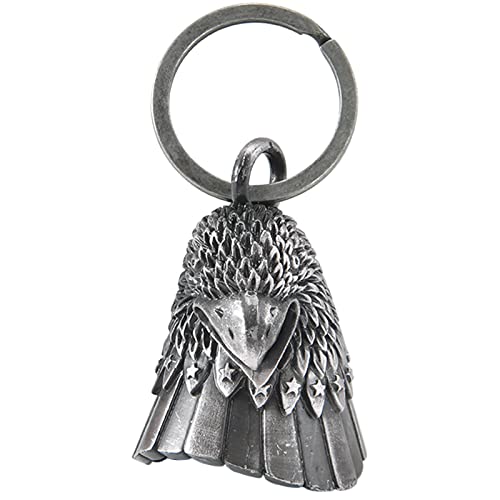 Dream Apparel Motorcycle Bell Guardian Angel Drive Away Gremlin, Biker Bell for Men Women Rider Riding, Good Luck Gift - color: Eagle Head