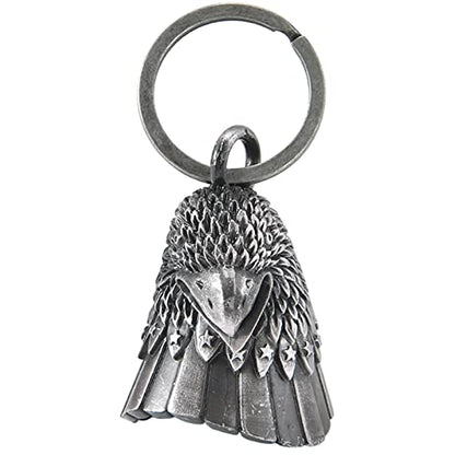 Dream Apparel Motorcycle Bell Guardian Angel Drive Away Gremlin, Biker Bell for Men Women Rider Riding, Good Luck Gift - color: Eagle Head