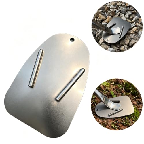 304 Stainless Steel Motorcycle Kickstand Pad, Universal Support Pad Fit for Harley-Davidson, Indian, Honda, Yamaha, Kawasaki, Suzuki, Triumph, BMW, KTM, Ducati