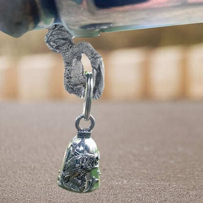 Guardian Bell Eagle Claw Good Luck Bell Hanger Mount | Motorcycle Bell | Lead-Free Pewter | Made in USA - color: Claw