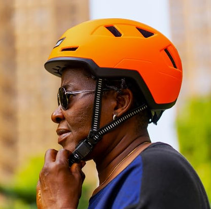 XNITO Bike Helmet with LED Lights - Urban Bicycle Helmet for Adults, Men & Women - CPSC & NTA-8776 Dual Certified - Class 3 E-Bikes, Scooters, Onewheel, Commuter, Mountain - color: Dutch, size: Large