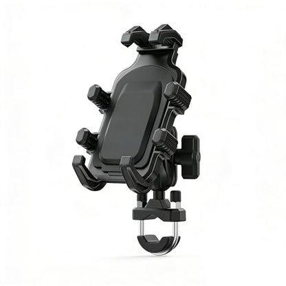 Motorcycle Phone Mount Holder with Vibration Dampener, Heavy Duty Bike Phone Holder, Anti-Shake Handlebar for Bicycle Bike Phone Holder Mount, Adjustable Fit 5.4-6.9'' Smartphone