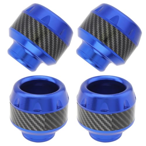 Windance 4pcs Universal Fork Frame Sliders Crash Protectors Wheel Crash Protector Falling Protection Safety Gear for Motorcycles Motorbikes Moped Scooters (Blue) - color: Blue