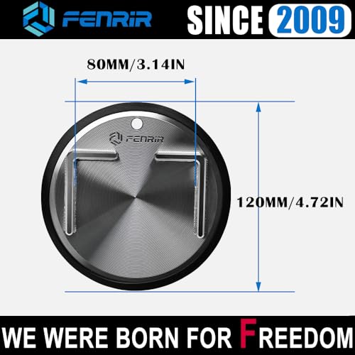 FENRIR 304 Stainless Steel Kickstand Pad Plate Support Coaster Accessory for Harley Davidson Indian Honda Yamaha Kawasaki Suzuki Triumph BMW KTM Ducati Fit Motorcycle Bike Scooter Outdoor Indoor