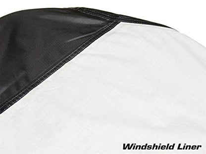 Defender Extreme Motorcycle Half Cover; Waterproof; UltraMax Fabric (DEX-RT1H) - size: Touring Motorcycle Half Cover