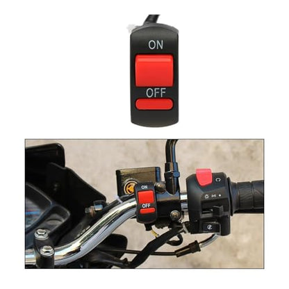 Emergency Hazard Headlight for Motorcycle ATV Bike - Handlebar Light with ON/Off Button