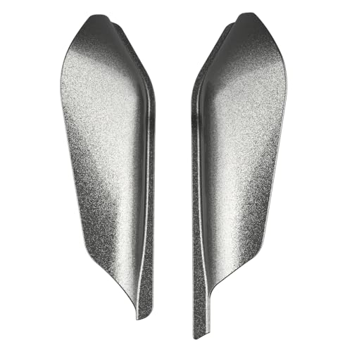Advanblack 2025 Road Glide Mid Frame Air Deflectors Heat Shields Deflector for Harley Touring '09-'25 Harley RG, Street Glide, Road King (Mercury Silver) - color: Mercury Silver