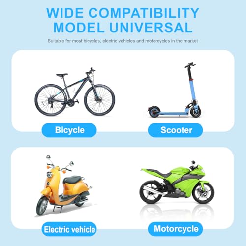 LALAFINA Waterproof Motorcycle Phone Mount with Sunshade Universal Bike Phone Holder Clamp for Rear Mirror Secure Grip Stand Compatible with Most Smartphones for Safe Riding