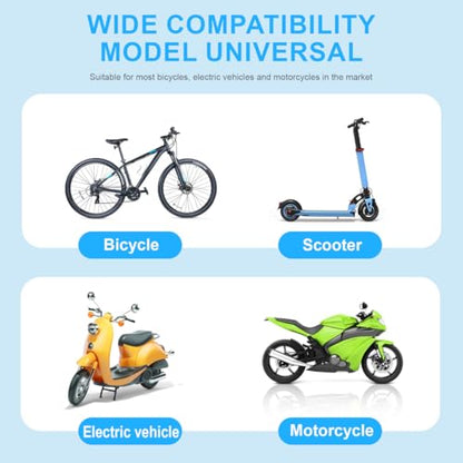 LALAFINA Waterproof Motorcycle Phone Mount with Sunshade Universal Bike Phone Holder Clamp for Rear Mirror Secure Grip Stand Compatible with Most Smartphones for Safe Riding