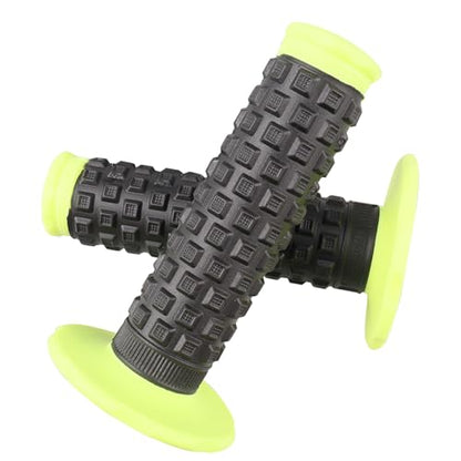 7/8" Dirt Bike Grip Rubber Anti-Slip Universal Motorcycle Grips Handlebar Racing Grip for Motocross Mini Bike Surron Light Bee x Grips KLX110 YZ450F XR50 CRF80 Motocross Grips - color: Yellow